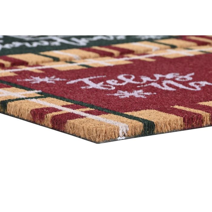 Felpudo Navidad Tradicional DKD Home Decor Verde Rojo 40 x 1.5 x 60 cm (2 Unidades) 2