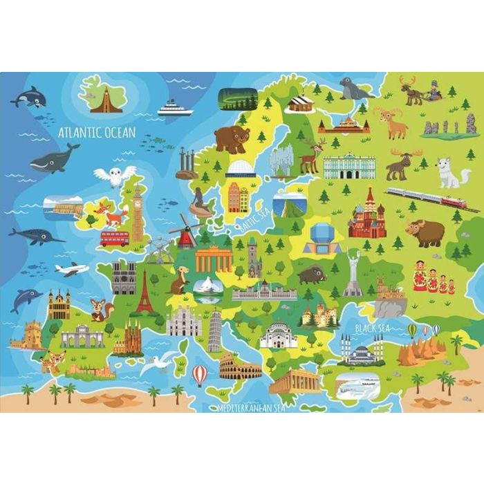 Puzzle 150 piezas mapa europa 1 Puzzle 150 piezas mapa europa 1