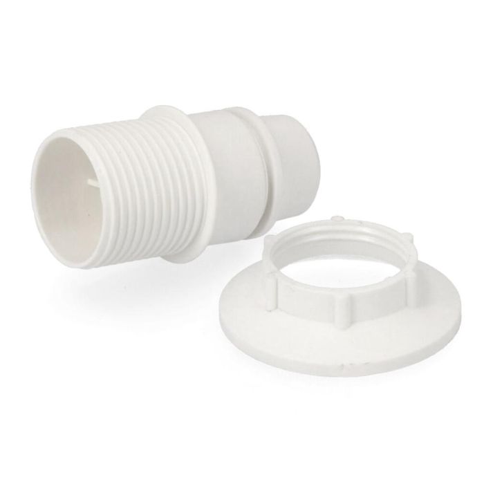 Solera Portalamparas semiroscado E14 blanco termoplástico 0 Solera Portalamparas semiroscado E14 blanco termoplástico 0