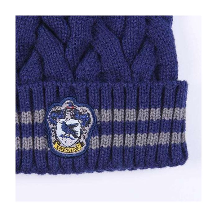 Cerdá Gorro de Invierno Tricot con Pompom de Harry Potter - Escudo Ravenclaw Azul Oscuro - Talla Única para Adultos 100% Acrílico 2 Cerdá Gorro de Invierno Tricot con Pompom de Harry Potter - Escudo Ravenclaw Azul Oscuro - Talla Única para Adultos 100% Acrílico 2