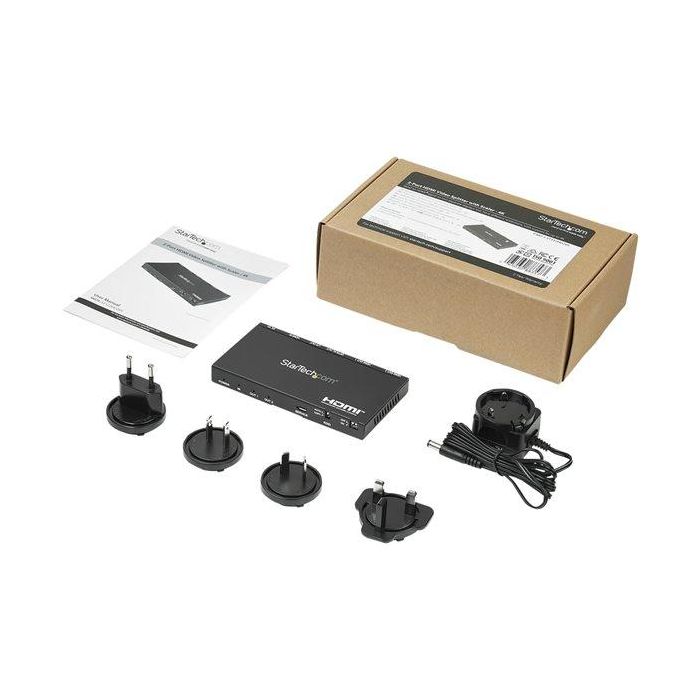 StarTech.com St122Hd20S Splitter HDMI 2 Puertos 4K 60Hz con Salidas de Audio Independientes 4 StarTech.com St122Hd20S Splitter HDMI 2 Puertos 4K 60Hz con Salidas de Audio Independientes 4
