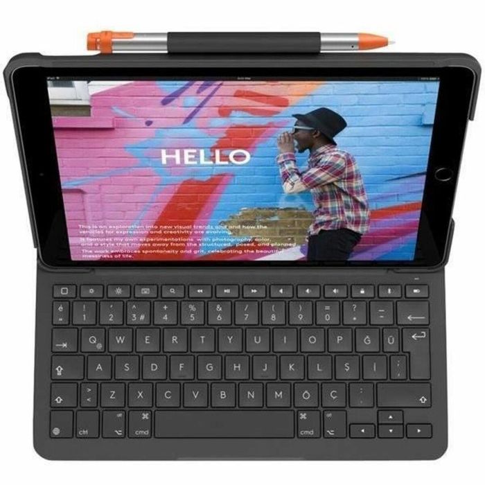 Logitech LOG5099206107441 Funda con Teclado Integrado Slim Folio para iPad de 10.ª Generación Gris Oxford