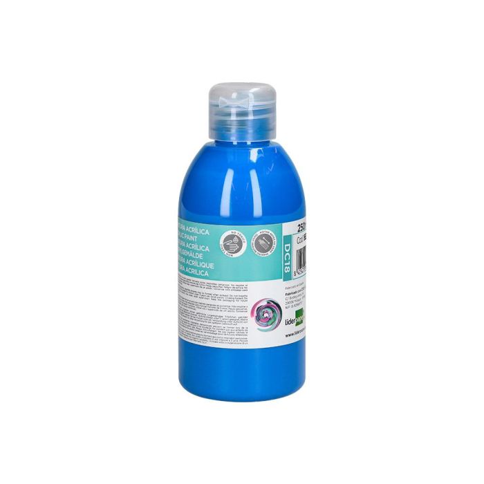 Pintura Acrilica Liderpapel Bote De 250 mL Cian 1