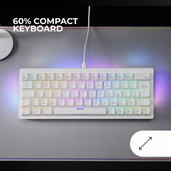 Mars Gaming Mkminipro Teclado Mecánico 60% Mini RGB, Switch SKN Amarillo/Azul/Marrón, Compatible con Windows, Linux, Mac, PS4, PS5, Xbox, Nintendo Switch 5 Mars Gaming Mkminipro Teclado Mecánico 60% Mini RGB, Switch SKN Amarillo/Azul/Marrón, Compatible con Windows, Linux, Mac, PS4, PS5, Xbox, Nintendo Switch 5