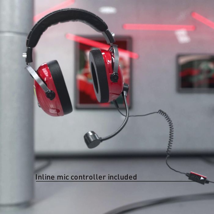 Auricular con Micrófono Gaming Thrustmaster Rojo 3 m 8 Auricular con Micrófono Gaming Thrustmaster Rojo 3 m 8