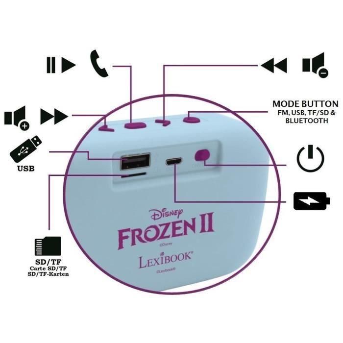 Altavoz Bluetooth portátil Frozen II 3 Altavoz Bluetooth portátil Frozen II 3