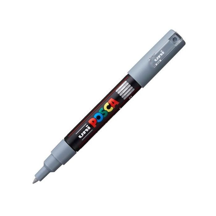 POSCA Marcador PC-1M No Permanente Punta Fina 0.7-1 mm Gris