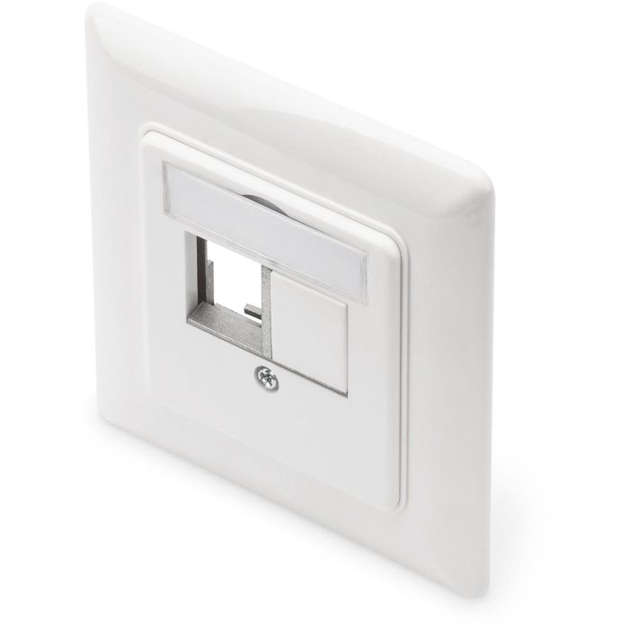 DIGITUS Leerdose mit Zentralplatte u. Rahmen. 2x Keystone