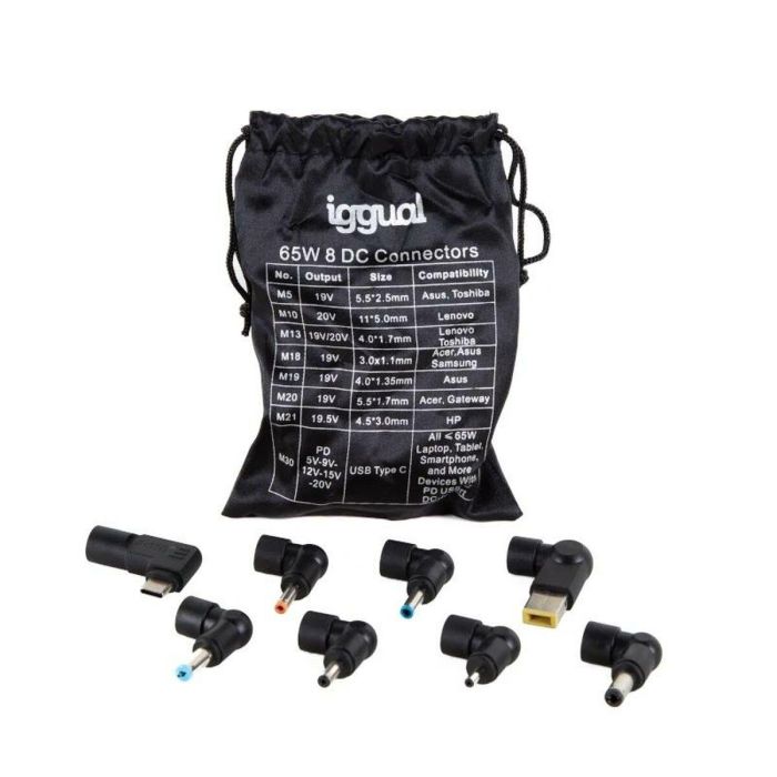 Cargador para Portátil iggual IGG318706 65 W 2 Cargador para Portátil iggual IGG318706 65 W 2