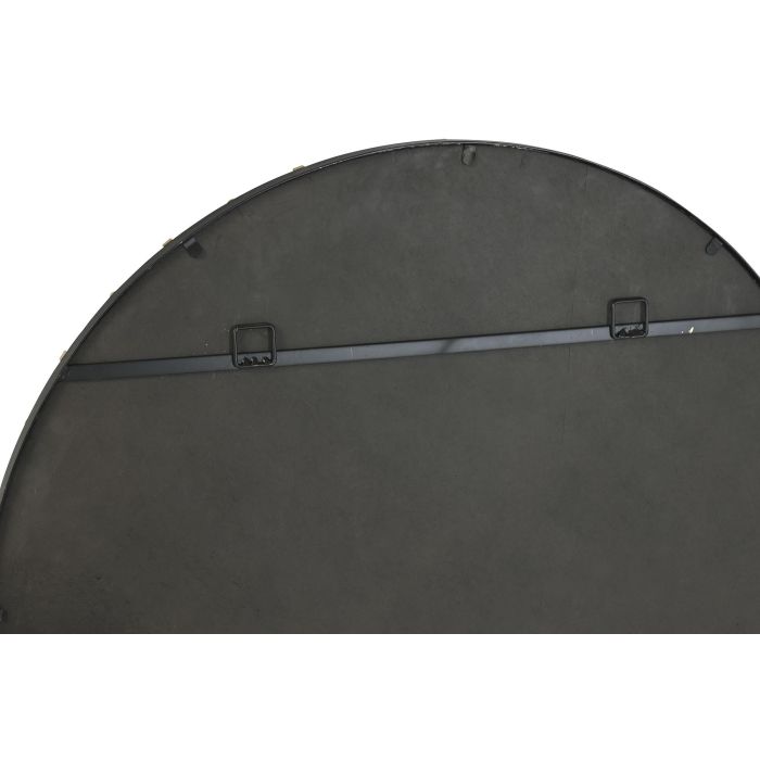 DKD Home Decor Espejo Moderno Negro Dorado 3.5 x 90 x 90 cm Hierro Cristal 3