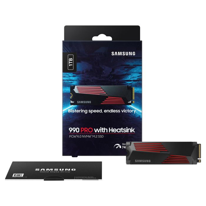 Samsung SSD MZ-V9P1T0CW Disco Duro Interno Sólido 1TB M.2 2280 PCIe Gen 4.0 NVMe, Lectura 7450 MB/s, Escritura 6900 MB/s