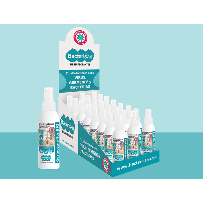 Germosan BP3 Limpiador Higienizante Desinfectante para Superficies y Mobiliario Bote Pulverizador 60 ml 1