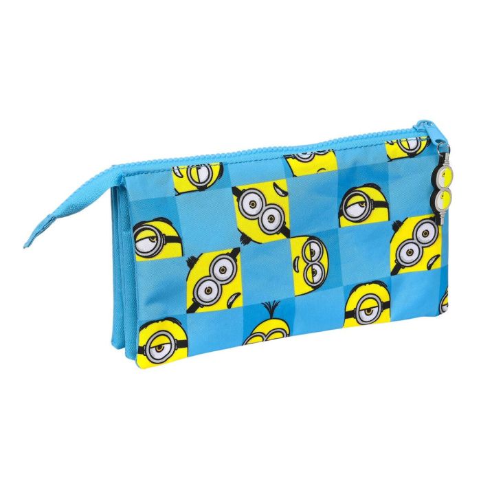 Portatodo Triple Minions Minionstatic Azul (22 x 12 x 3 cm) 1 Portatodo Triple Minions Minionstatic Azul (22 x 12 x 3 cm) 1