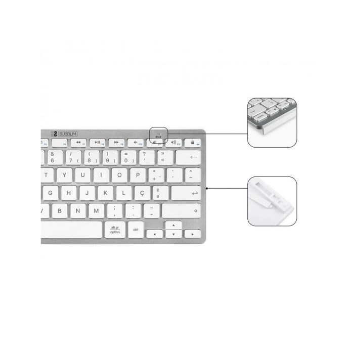 Subblim Combo Multidispositivo Compacto Silver - Teclado y Ratón Inalámbricos Bluetooth 5.2, Receptor USB 2.4G, SUBKBC-OCO015 5 Subblim Combo Multidispositivo Compacto Silver - Teclado y Ratón Inalámbricos Bluetooth 5.2, Receptor USB 2.4G, SUBKBC-OCO015 5