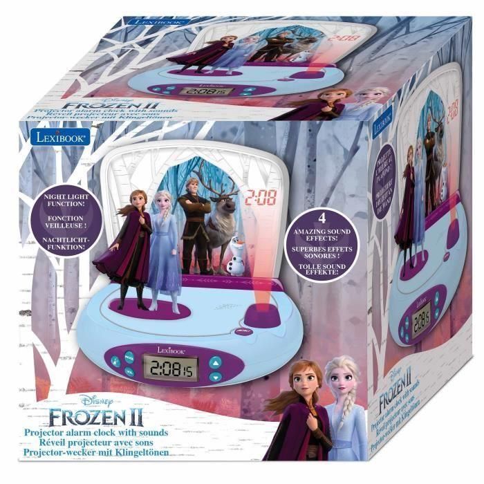 LEXIBOOK Frozen 2 - Proyector despertador con sonidos - RP510FZ 2 LEXIBOOK Frozen 2 - Proyector despertador con sonidos - RP510FZ 2