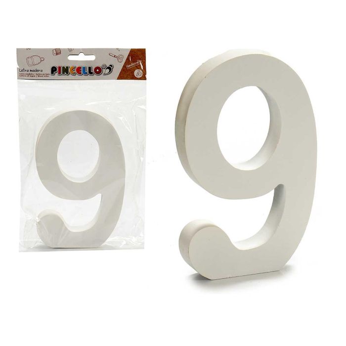 Pincello Número 9 Pincel Madera Blanco 1.8x15 cm (12 Unidades) Pincello Número 9 Pincel Madera Blanco 1.8x15 cm (12 Unidades)
