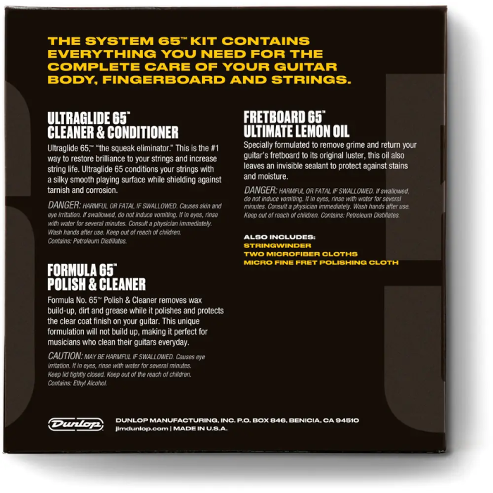 Dunlop Kit De Mantenimiento Para Guitarra 2 Dunlop Kit De Mantenimiento Para Guitarra 2