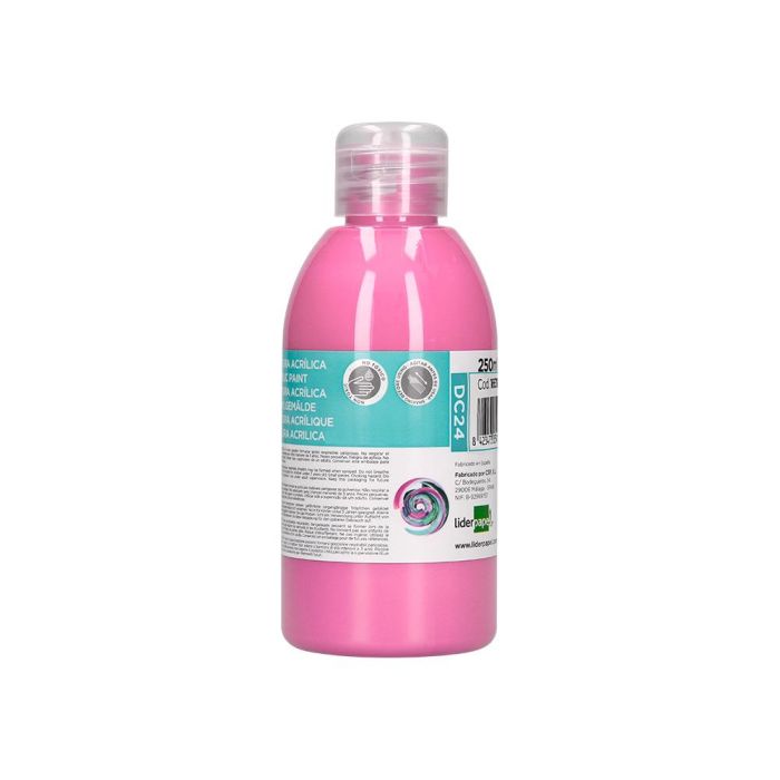 Pintura Acrilica Liderpapel Bote De 250 mL Rosa 5