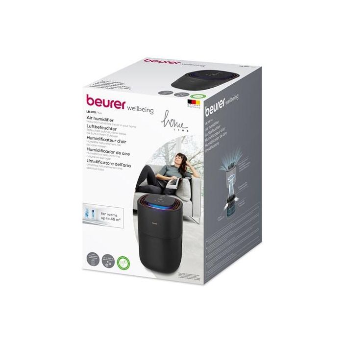 Beurer LB-300 PLUS Humidificador de Aire, 45 m², 3 Niveles de Humidificación, Modo Automático Inteligente, Diseño 360° 5 Beurer LB-300 PLUS Humidificador de Aire, 45 m², 3 Niveles de Humidificación, Modo Automático Inteligente, Diseño 360° 5
