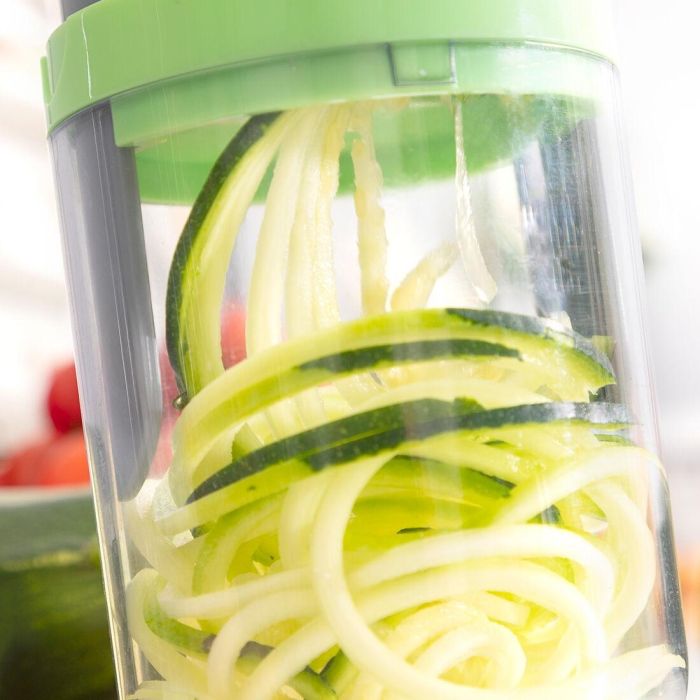 Cortador de Verduras en Espiral y Rallador con Recetas Vigizer InnovaGoods 7 Cortador de Verduras en Espiral y Rallador con Recetas Vigizer InnovaGoods 7