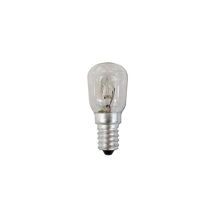 Basics Bombilla Incandescente Frigorífico Pebetero 15W E14 Luz Cálida 2300K 90LM 220-240V Transparente 57x26mm