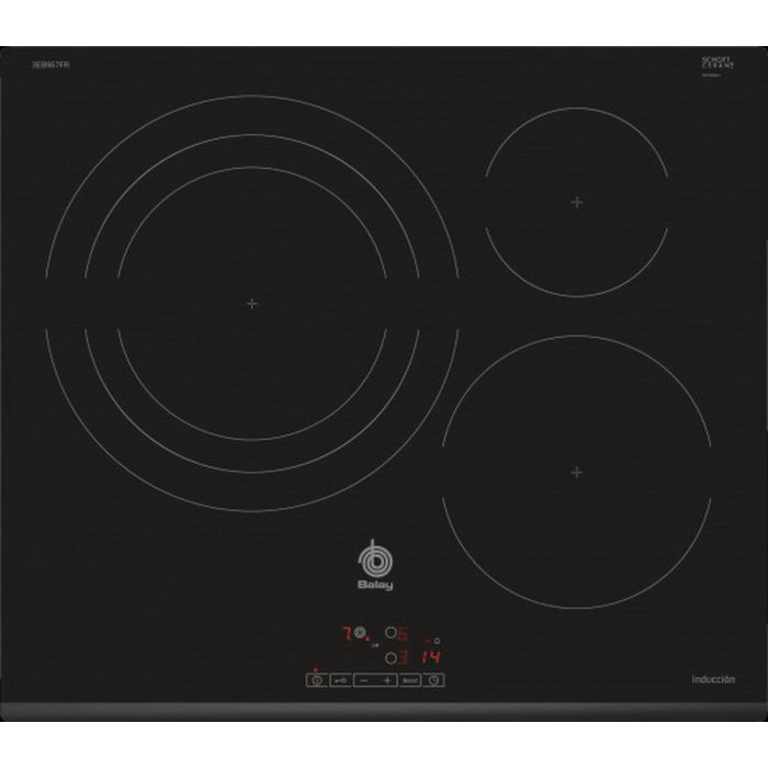 Placa de Inducción Balay 3EB967FR 60 cm 60 cm 1 Placa de Inducción Balay 3EB967FR 60 cm 60 cm 1