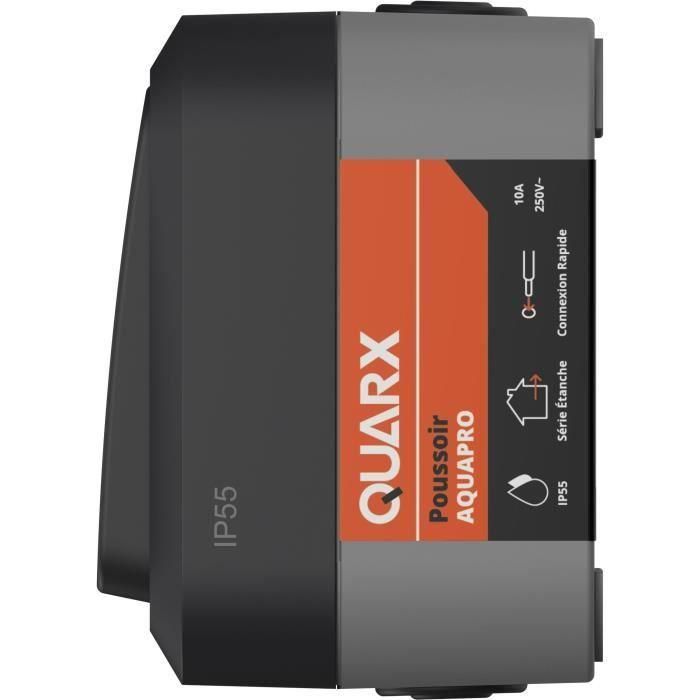 Interruptor de dos vías - QUARX - Aqua Pro - IP55, conexión rápida, conforme a NF 1 Interruptor de dos vías - QUARX - Aqua Pro - IP55, conexión rápida, conforme a NF 1