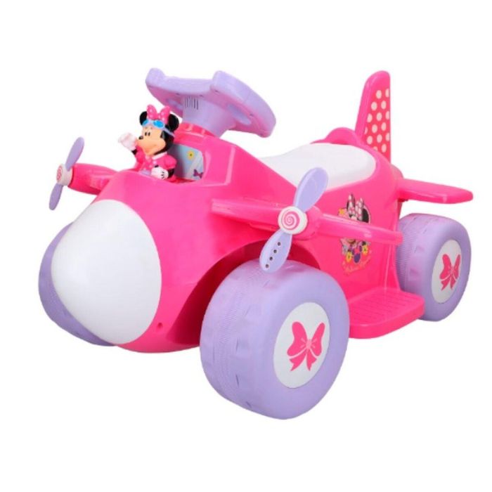 Coche Eléctrico para Niños Minnie Mouse Batería Avioneta 6 V