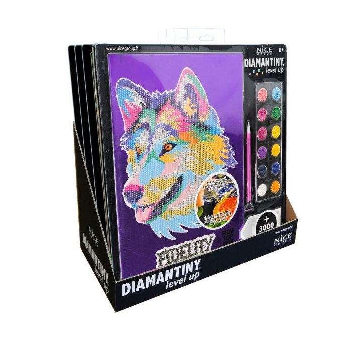 Diario crystal art diamantiny surtido 3. realiza mosaicos con gemas de colores en 3D 32x32x2,4 cm - modelos surtidos