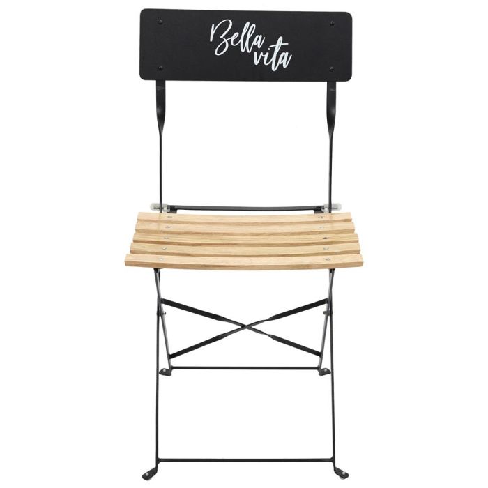 Silla Plegable Negra Bella Vit Home Deco Factory 4