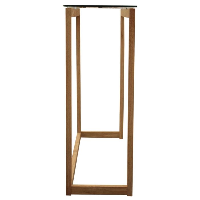Home Deco Factory Consola Cristal y Madera Diseño Elegante para Hogar Medidas 100x32x87 cm 1