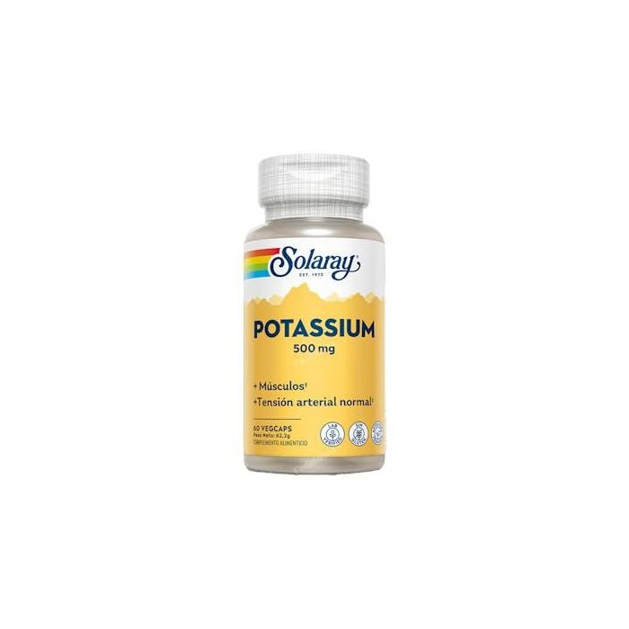 Potassium 500 Mg 60 Veg Caps Potassium 500 Mg 60 Veg Caps