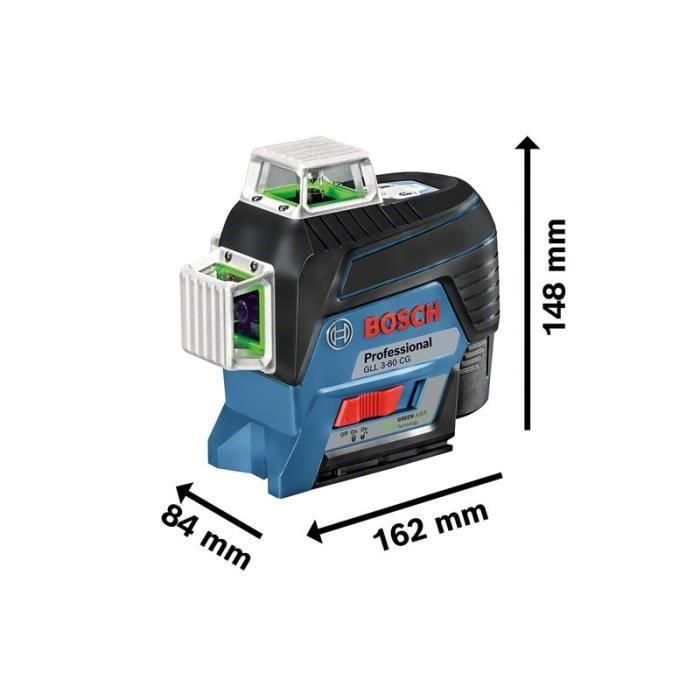 Láser línea verde 12V GLL 3-80 CG + batería GBA 2Ah + cargador GAL 1230 CV BOSCH 0601063T00 1 Láser línea verde 12V GLL 3-80 CG + batería GBA 2Ah + cargador GAL 1230 CV BOSCH 0601063T00 1