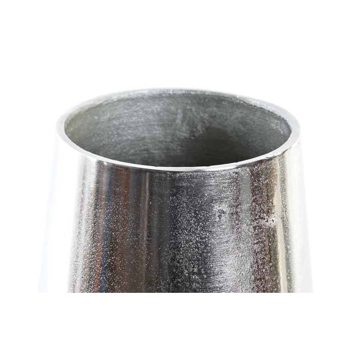 DKD Home Decor Jarrón Moderno de Aluminio Dorado Plateado, 15.5x15.5x26 cm, Colección Dole, Decoración Hogar, Pack 2 Unidades 2