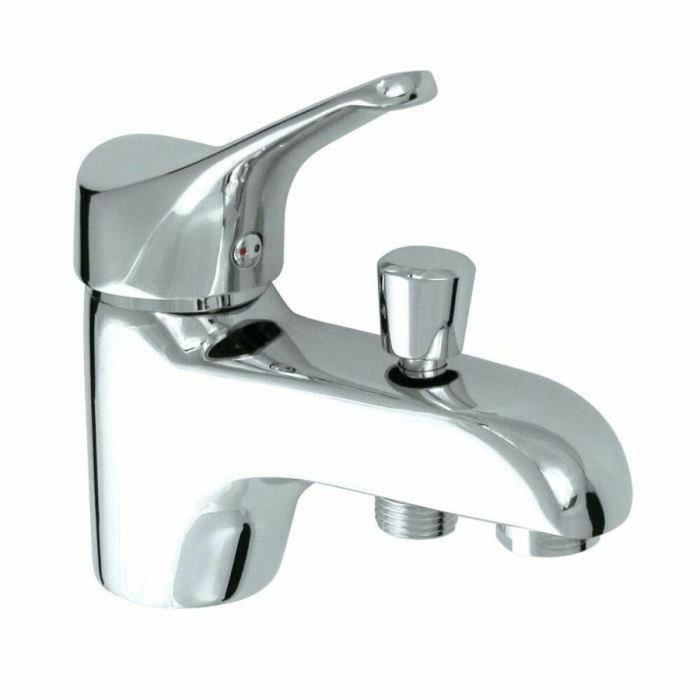 ROUSSEAU Grifo Mezclador Mecánico para Baño y Ducha Edimburgo - Cartucho Cerámica Ø40mm, Ahorro Agua Eco, Cuerpo Latón