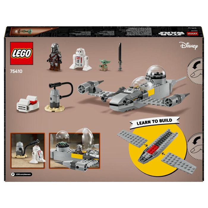 Lego Star Wars Caza Estelar N-1 de Mando y Grogu 75410 con 3 Personajes LEGO