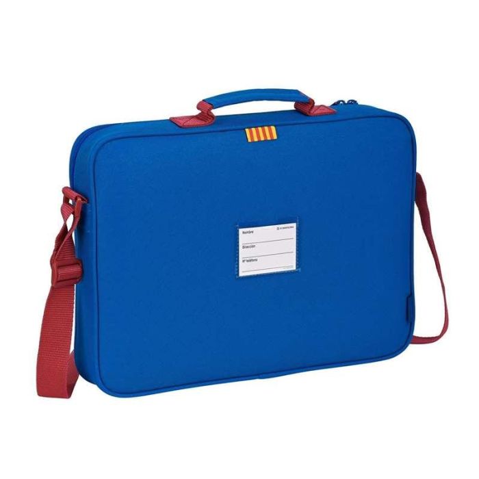 Cartera Escolar F.C. Barcelona Granate Azul marino (38 x 28 x 6 cm) 1