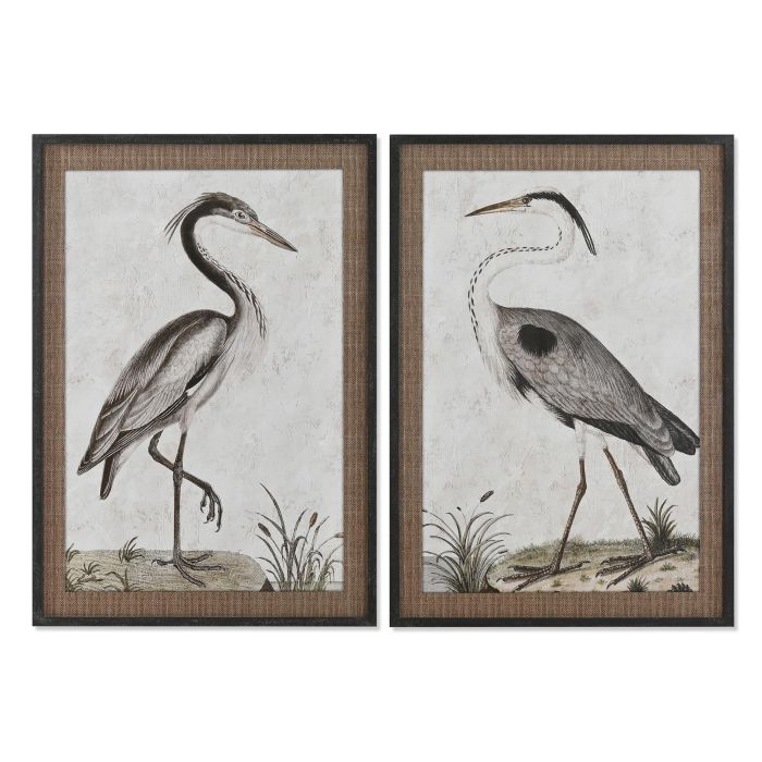 Cuadro Oriental DKD Home Decor Negro Marron 4 x 100 x 70 cm (2 Unidades) Cuadro Oriental DKD Home Decor Negro Marron 4 x 100 x 70 cm (2 Unidades)