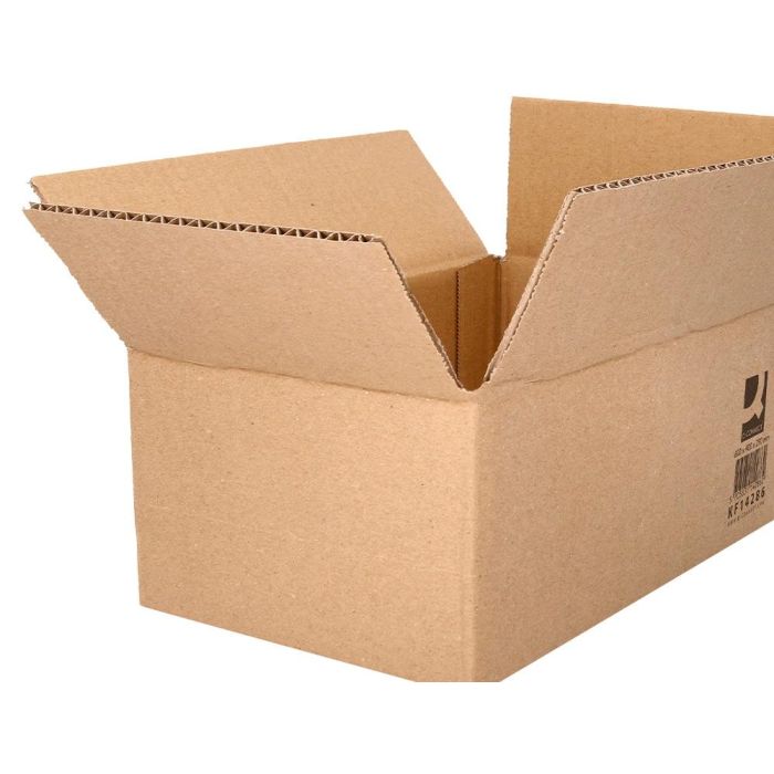 Caja Para Embalar Q-Connect Americana Ultrarresistente Carton Reciclado Canal Doble 7 mm Color Kraft 600x400x290 mm 15 unidades 3