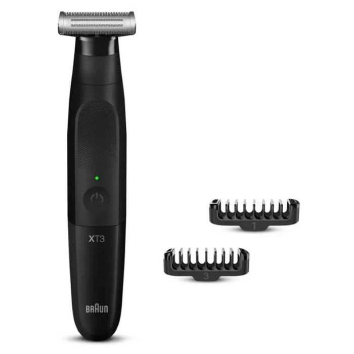 Braun XT3100 Recortadora Híbrida Serie X para Barba y Cuerpo con Lámina Flexible 4D, Resistente al Agua y 3 Peines Braun XT3100 Recortadora Híbrida Serie X para Barba y Cuerpo con Lámina Flexible 4D, Resistente al Agua y 3 Peines