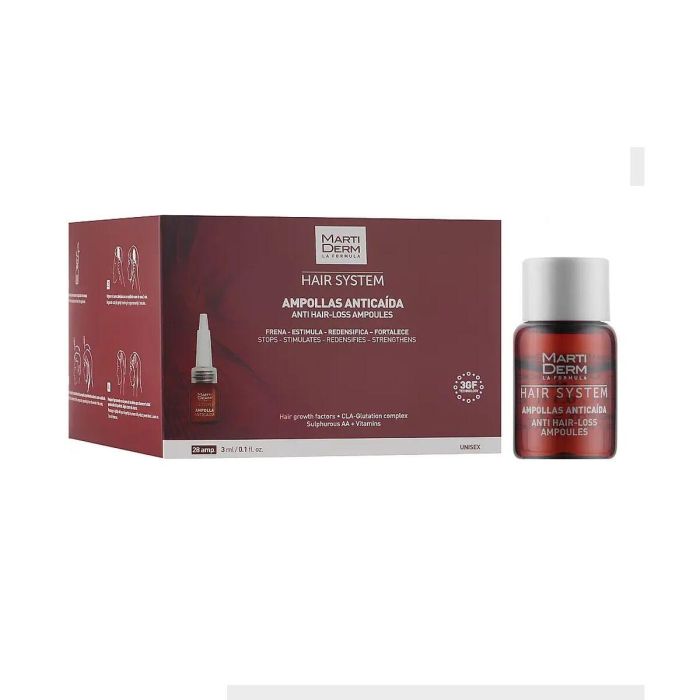 Ampollas Anticaída Martiderm HAIR SYSTEM 3 ml