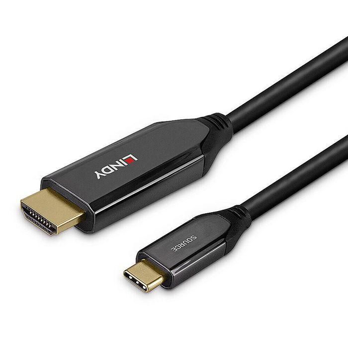 Lindy Cable Adaptador USB Tipo C a HDMI 8K60, Compatible con DisplayPort 1.4, HDR, HDCP 2.2, Plug & Play, 3m 4 Lindy Cable Adaptador USB Tipo C a HDMI 8K60, Compatible con DisplayPort 1.4, HDR, HDCP 2.2, Plug & Play, 3m 4