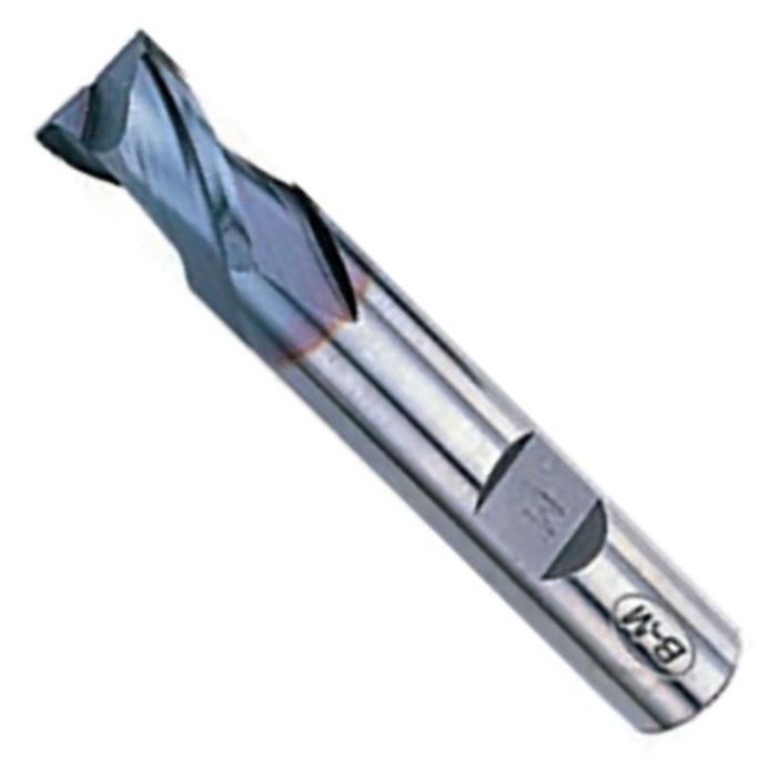 PROTEC Fresa Corta 2 Filos TiAlN 14mm con Mango Cilíndrico