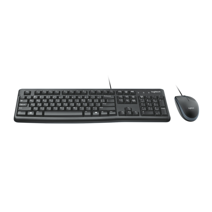 Logitech Combo Teclado Estándar + Ratón Desktop Mk120 Cable Usb Antisalpicaduras Qwerty Español Negro Logitech Combo Teclado Estándar + Ratón Desktop Mk120 Cable Usb Antisalpicaduras Qwerty Español Negro
