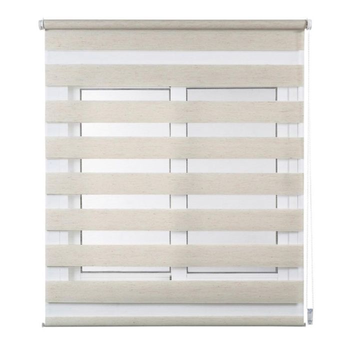 Cintacor - Stor Planet Estor Enrollable Clip & Fix Noche & Día Lino 120x180cm 1