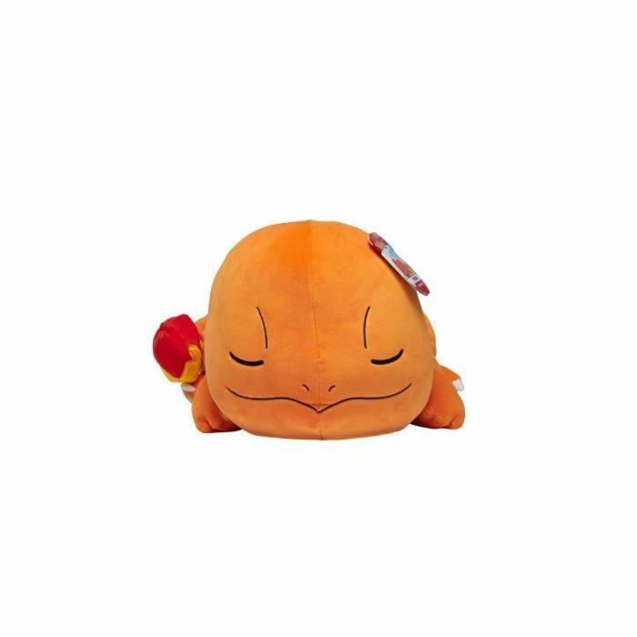 Peluche Salameche Duerme 40cm - BANDAI - Pokémon - Edredón o Almohada para Niños a partir de 2 años 1