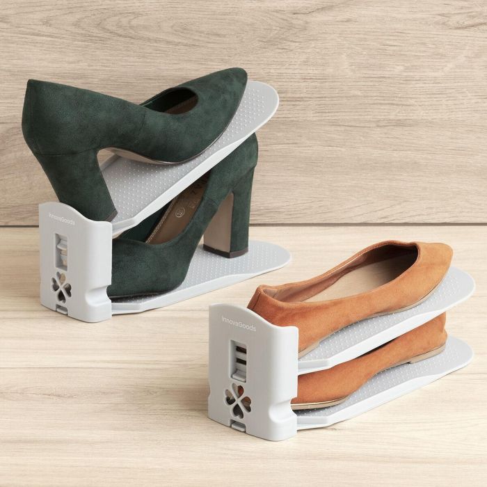 Organizador de Zapatos Regulable Sholzzer InnovaGoods 6 Unidades 9 Organizador de Zapatos Regulable Sholzzer InnovaGoods 6 Unidades 9
