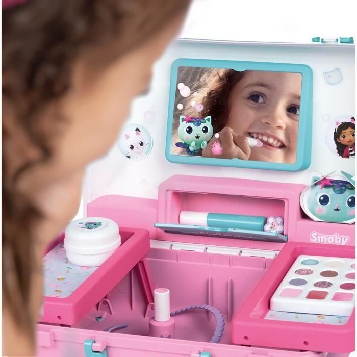 Smoby - Gabby y la Casa Mágica - Maleta de belleza fácil de transportar - 13 accesorios incluidos: peinado, uñas, maquillaje - 1 Smoby - Gabby y la Casa Mágica - Maleta de belleza fácil de transportar - 13 accesorios incluidos: peinado, uñas, maquillaje - 1