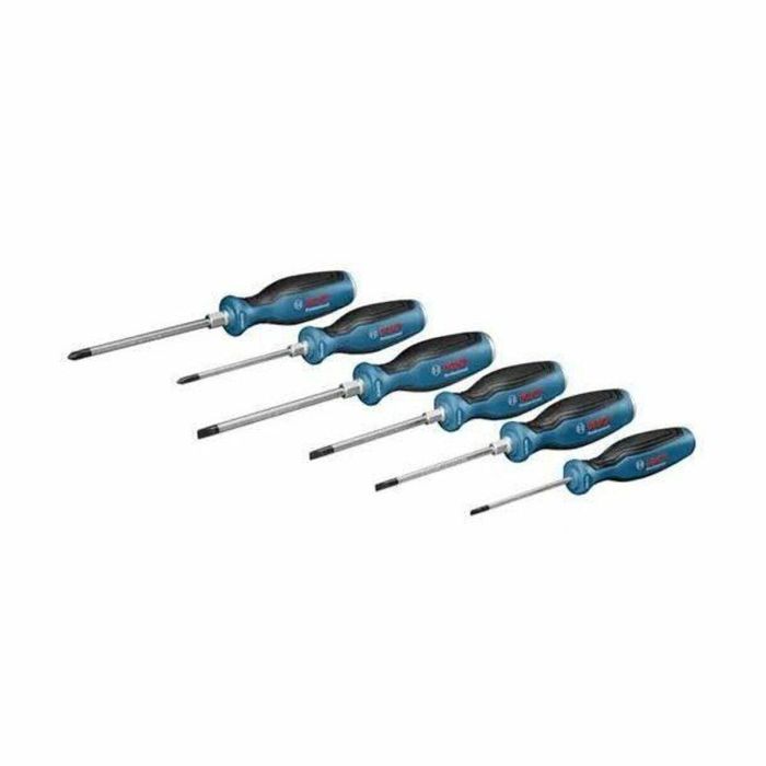 Bosch Professional BOS1709168339130 Juego de 6 destornilladores planos
