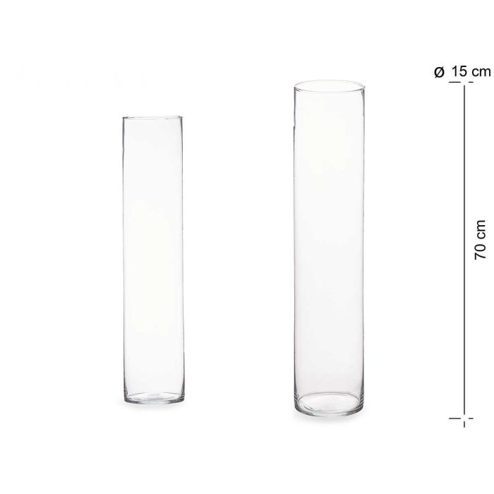 Jarron Cristal Cilindro 15Cm Diam X 70Cm Giftdecor Jarron Cristal Cilindro 15Cm Diam X 70Cm Giftdecor